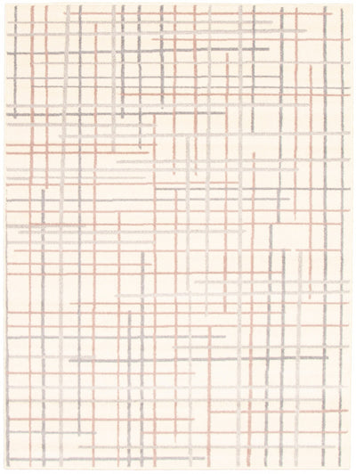 Taite Cream-Silver Area Rug - 3'11" x 5'7"