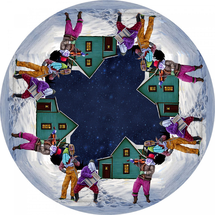 Polyester Digital Print Tablecloth Washboard Mummer