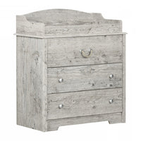 Aviron Narrow Changing Table With Drawers - Seaside Pine 