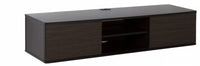 Agora Wall Mounted Media Console - Chocolate And Zebrano 