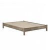 Munich Queen Platform Bed On Legs - Weathered Oak