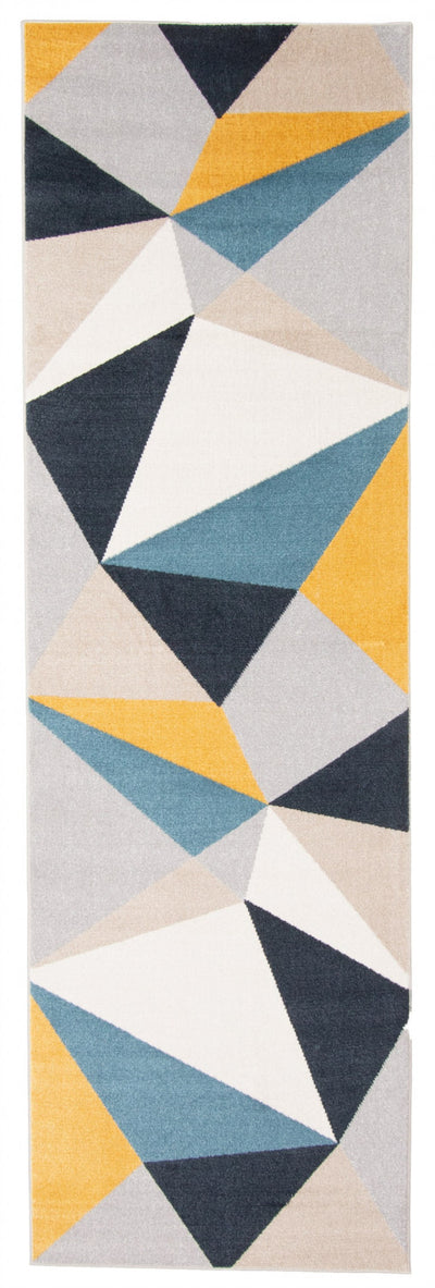 Gemma Multi-Colour Machine Washable Area Rug - 2'6" x 8'0"