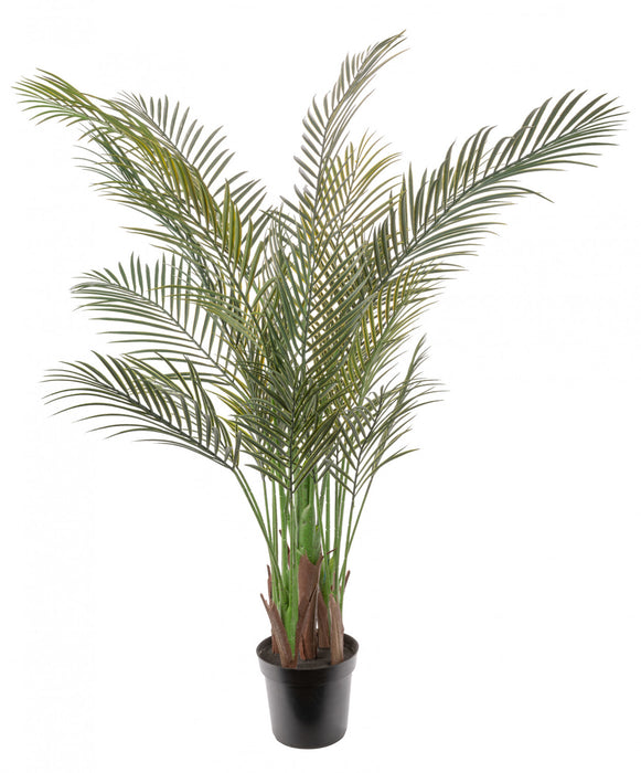Artificial 59\" Areca Palm Indoor & Outdoor In Black Pot