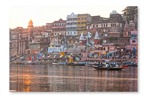 Varanasi In India 2 24x36 Wall Art Frame And Fabric Panel