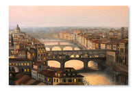 Florence Ponte Vecchio 16x24 Wall Art Frame And Fabric Panel