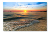 Sunset Over Ocean 28x42 Wall Art Frame And Fabric Panel