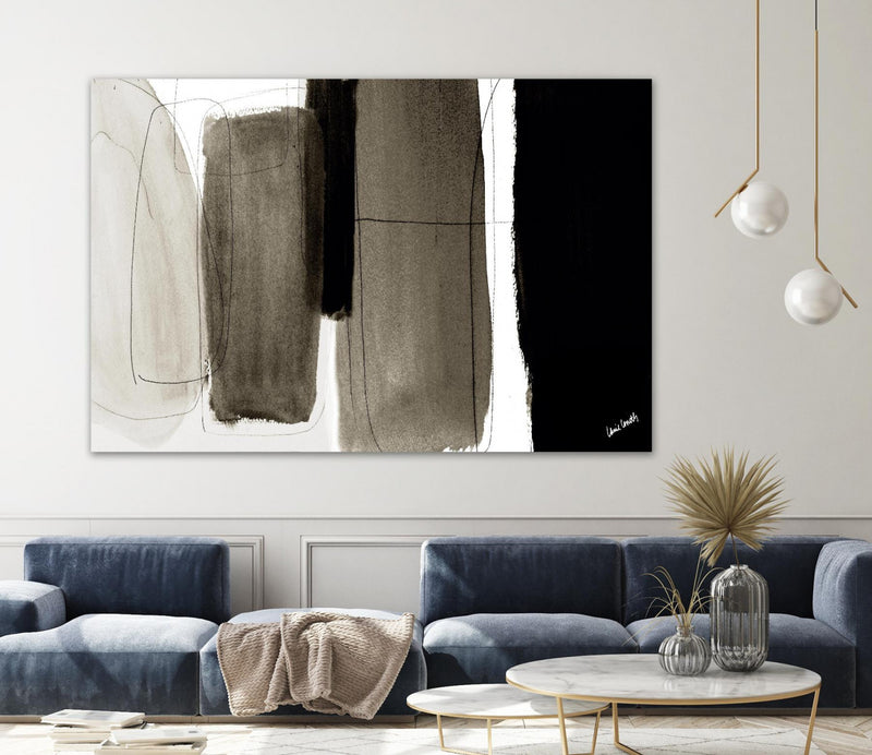 \"Dark Veil Abstract\" Giant Art 72x48 Wall Art