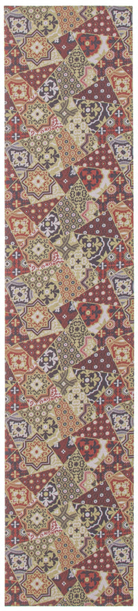Bellezza Red-Green Area Rug - 2'2