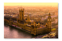 The Big Ben And The Houses Of Parliament 16x24 Wall Art Frame And Fabric Panel