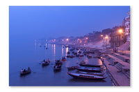 River Ganges Varanasi 28x42 Wall Art Frame And Fabric Panel