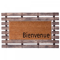 Bienvenue Rubber Fence with Coir Mat Floormat
