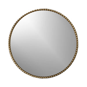 Sabrina Round Gold Mirror