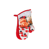 Oven Mitts 2 Pcs Croissant Cafe - Set of 2