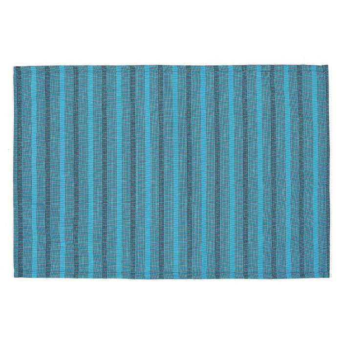 Stripe Outdoor Placemat Blue - Set of 12