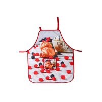 Apron With Pocket Croissant Cafe - Set of 2 Kitchen Linen
