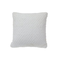 Basketweave Cushion White - Set of 2 Cushions