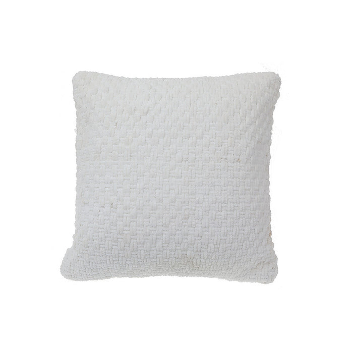 Basketweave Cushion White - Set of 2 Cushions