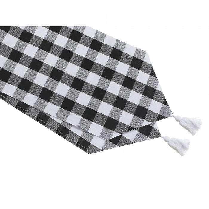 Cotton Table Runner 54\" White Buffalo