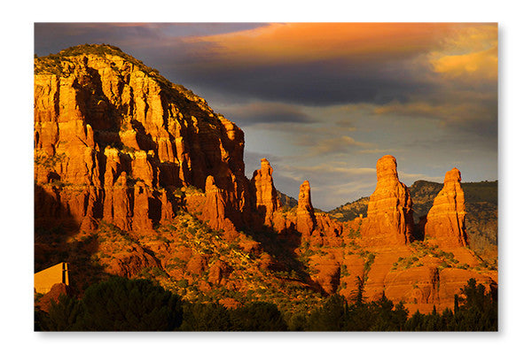 Red Rock Hills In Sedona 16x24 Wall Art Frame And Fabric Panel