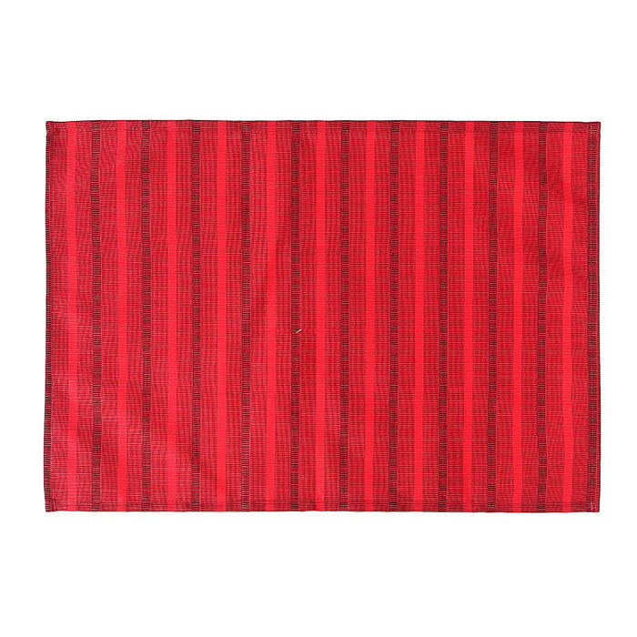 Stripe Outdoor Placemat Red - Set of 12