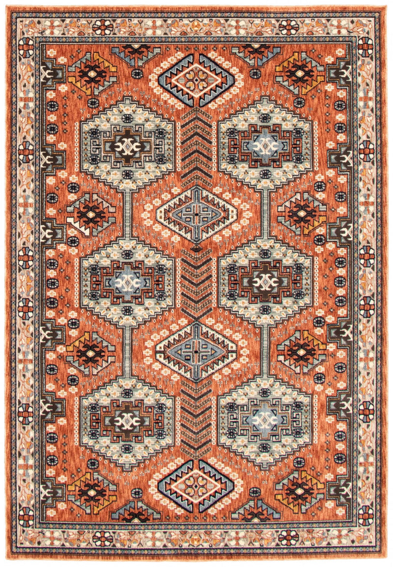Quincy Red Area Rug - 7'10" x 10'2"