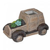Mango Wood Look Figurine Planter Truck Figure
