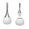 Dolomite Toilet Holder and Brush White Bath Accessories