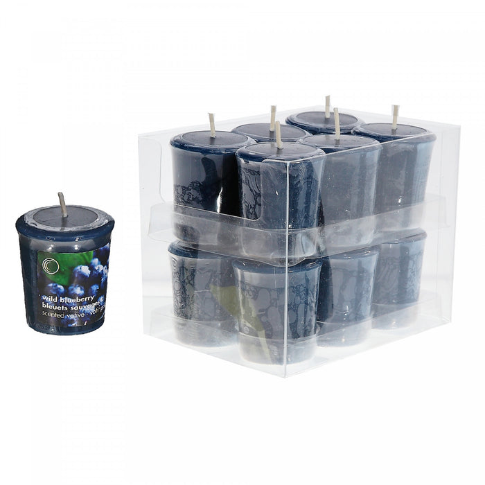 Mushroom Votive Wild Blueberry Candle - Set of 12