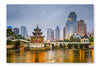 Guiyang, China Skyline 16x24 Wall Art Frame And Fabric Panel