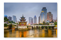 Guiyang, China Skyline 16x24 Wall Art Frame And Fabric Panel