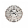 Round Wall Clock Wood Plank