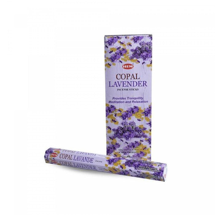 Hem Incense 20 Stick Copal Lavender - Set of 6 Incense Sticks