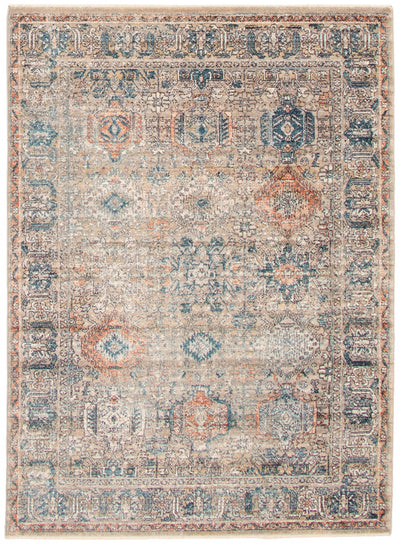 Bolivar Yalameh Blue -Grey Area Rug - 5'3" x 7'6"