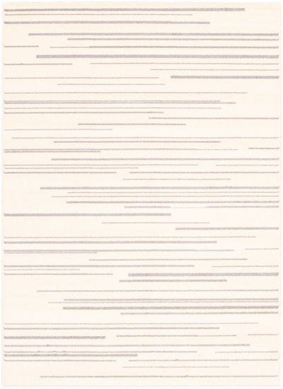 Faith Cream-Silver Area Rug - 5'3" x 7'3"