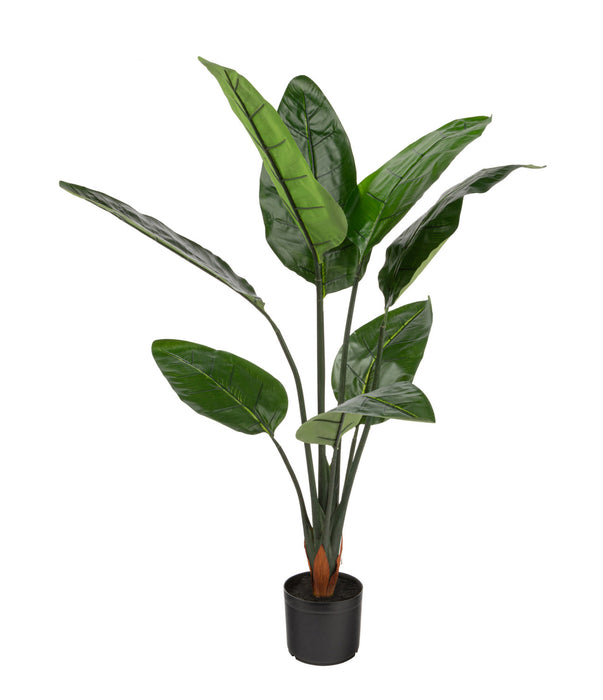 Artificial 45\" Bird Of Paradise Indoor & Outdoor In Black Pot