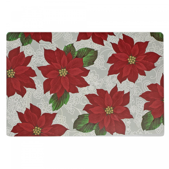 Eva Placemat Poinsettia 12 x 18 - Set of 12