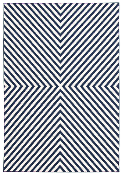 Dodie Blue-Ivory 6'7" x 9'6" Area Rug