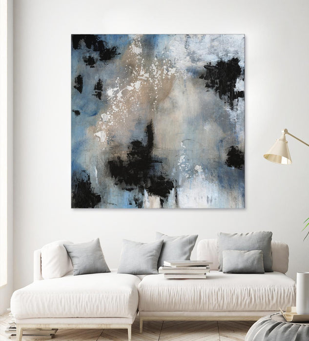 \"Embellished Shifting Motion Ii\" Giant Art 72x72 Wall Art