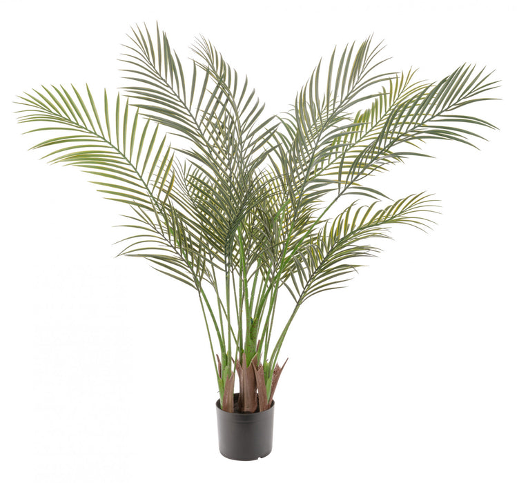 Artificial 47\" Areca Palm Indoor & Outdoor In Black Pot