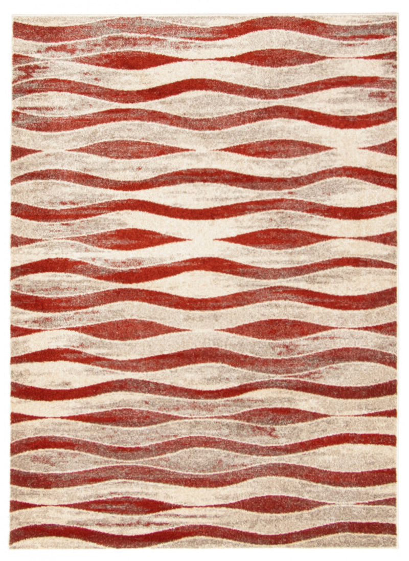Arusha Ivory / Red 5'3" x 7'3" Area Rug