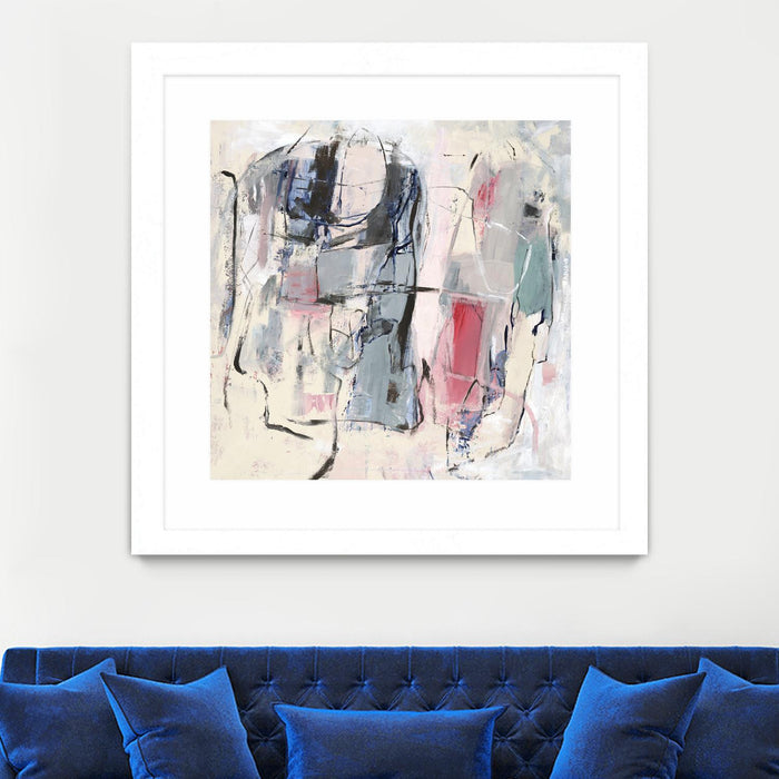 \"Palpitation Monitor\" Matted and Framed White 30x30 Wall Art