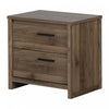 Tao 2-Drawer Nightstand - Natural Walnut