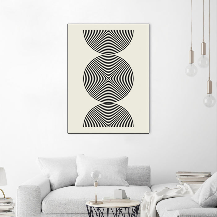 \"Simplicity Ii\" Canvas Framed Black 30x40 Wall Art