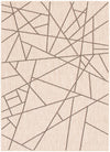 Sadie Abstract Silver-Black Area Rug - 5'3