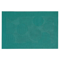 Vinyl Placemat Bubbles Teal - Set of 12