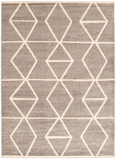 Anandi Grey-Ivory Area Rug - 5'3" x 7'3"