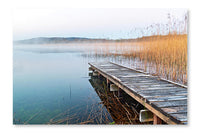 Irish Lake Before Sunrise 16x24 Wall Art Frame And Fabric Panel