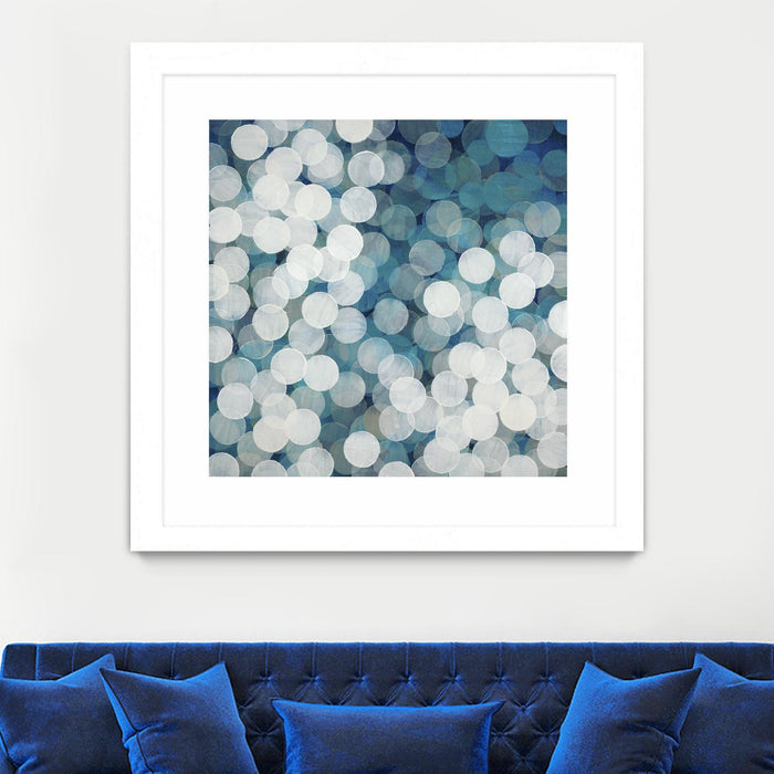 \"Head In The Clouds\" Matted and Framed White 36x36 Wall Art