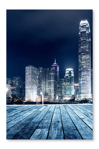 Hong Kong 24x36 Wall Art Frame And Fabric Panel