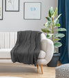 Moura 50\" x 60\" Throw - Charcoal
